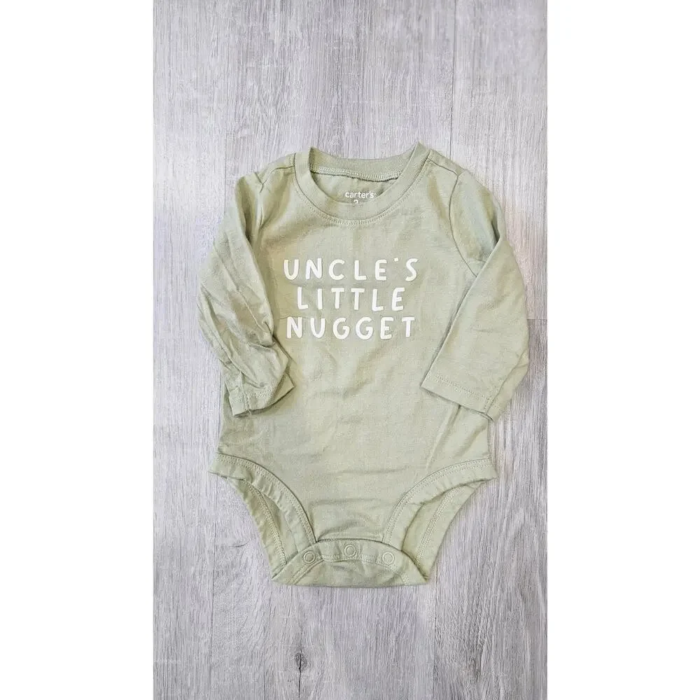 Carter's 3 Month Old Baby Clothes Pack of Three Overalls and Body Suit Bundle